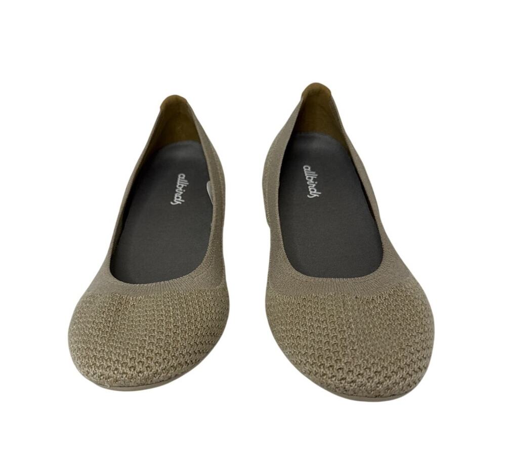 Allbirds Tree Breezers Heather Tan Knit Ballet Flats Women's Size 9